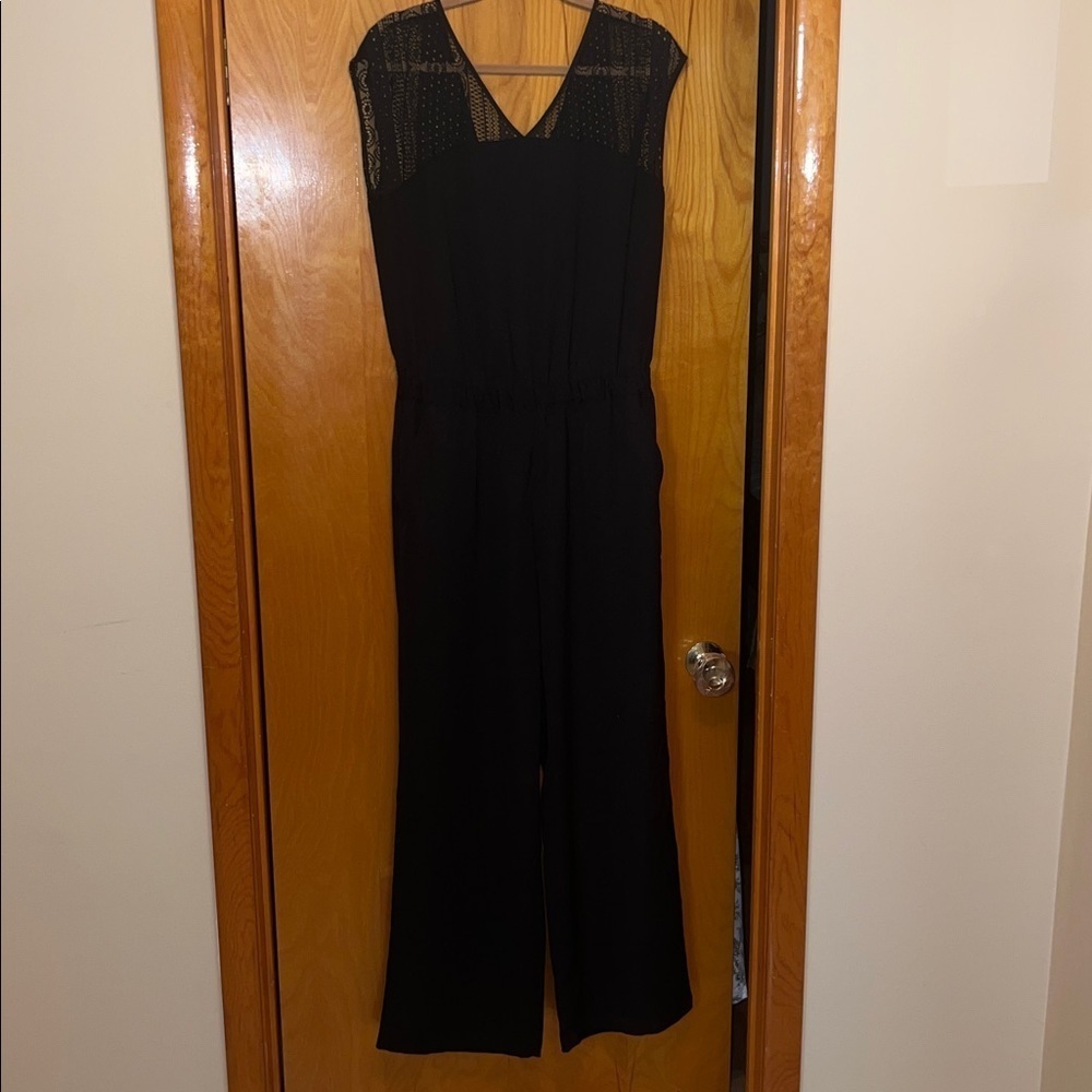 Mossimo Supply Co. Black Lace Detail Garment